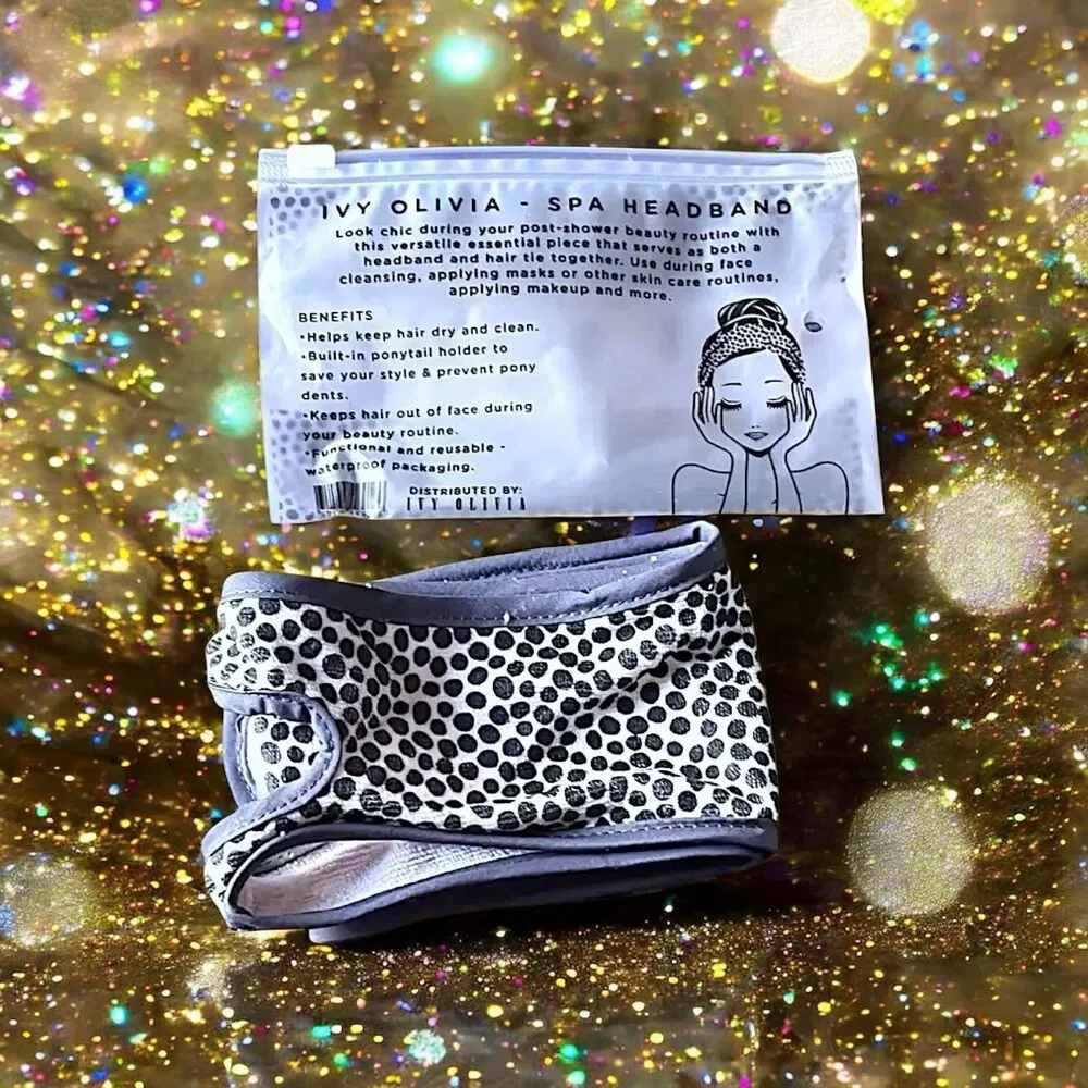 Ivy Olivia Spa Headband Headband with built in ponytail holder New With Tags